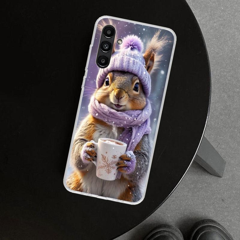 Animal Squirrel Phone Case Cover for Samsung Galaxy A17 A16 A26 A36 A56 A57 A37 A15 A25 A35 A55 A14 A24 A34 A54 A13 A23 A33 A53