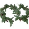 American Christmas Decoration Soft Glue Pine Needles Cypress Pine Leaves Pine Cones Simulation Rattan Wall Hanging