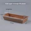 AVADEN Kraft-Style Rectangular Food Packaging Boxes, 100-Count