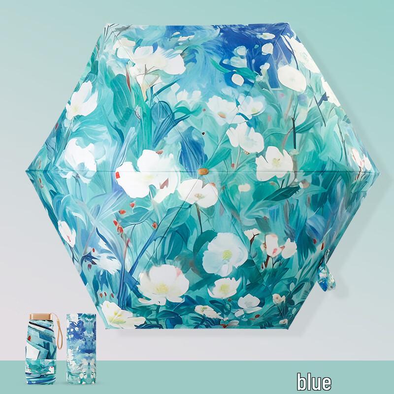 YUTENG Vintage Oil Painting Dual-Use Umbrella