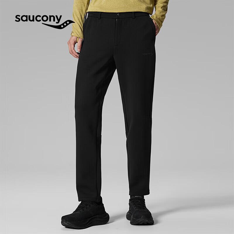 Мужские классические трикотажные брюки Saucony 2XL чёрный