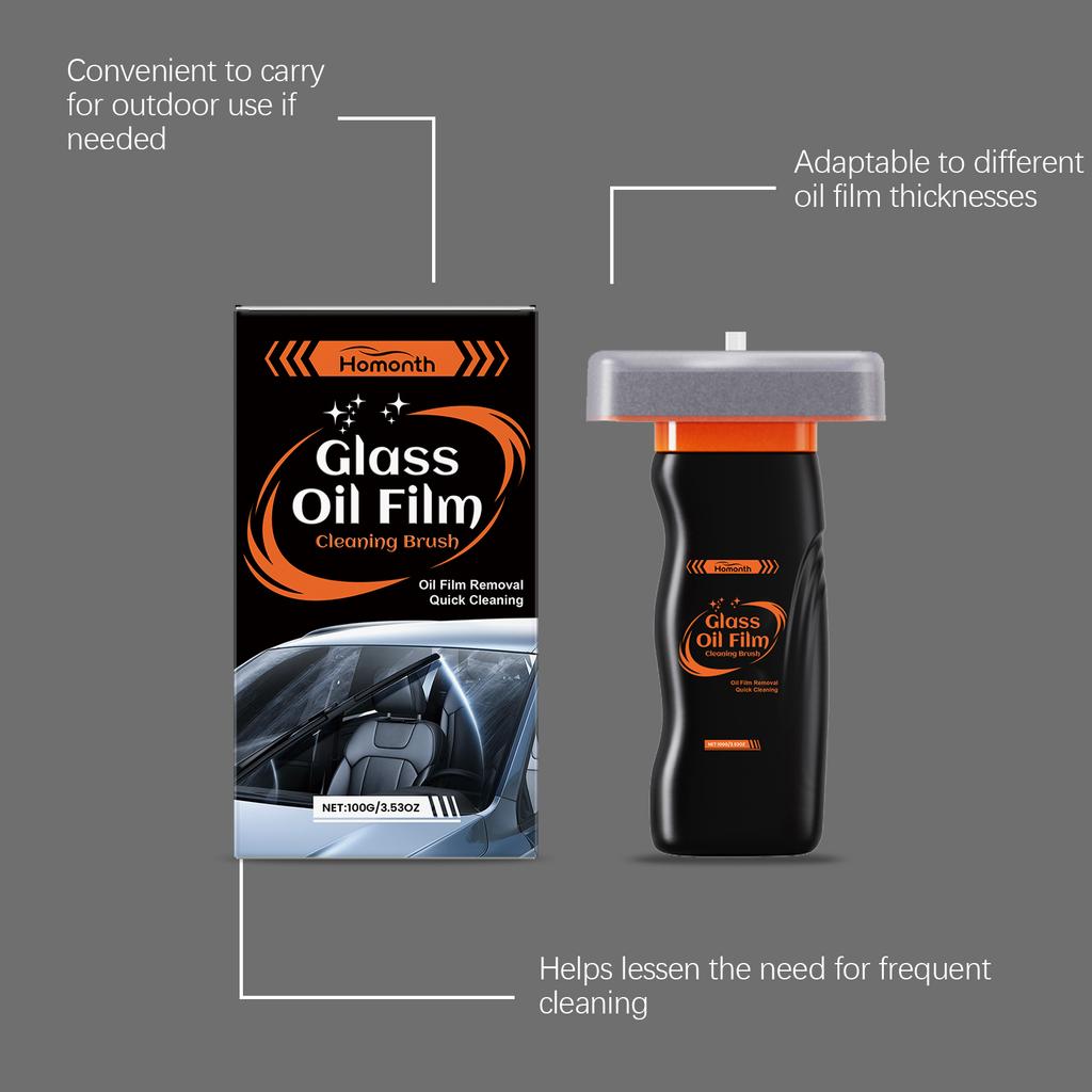 Car Glass Cleaner Gel Oil Film Remover Windshield Watermark Clean Anti-Fog Rainproof Coating Auto Window Rearview Cleaning Gel