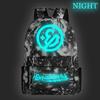 Starry Sky Luminous Backpack Oxford Cloth Men's Printedbackpack Korean Version of Primary and Secondary School Students Large-capacity Casual Backpack