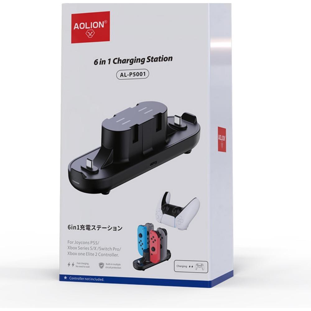 6 In 1 USB Type C Universal Controller Charging Dock Station for PS5 Xbox Series X for Nintendo Switch Game Controller Accessories