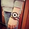 Fashion Lovers Men Women Leather Band Quartz Analog Wrist Watch