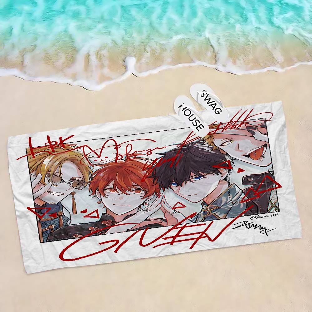 

Japanses Cartoon Given Anime Beach Swimming Towel Soft Absorbent Washcloth Children s Gifts for Kids Travel Camping Gym W30*H60(CM)