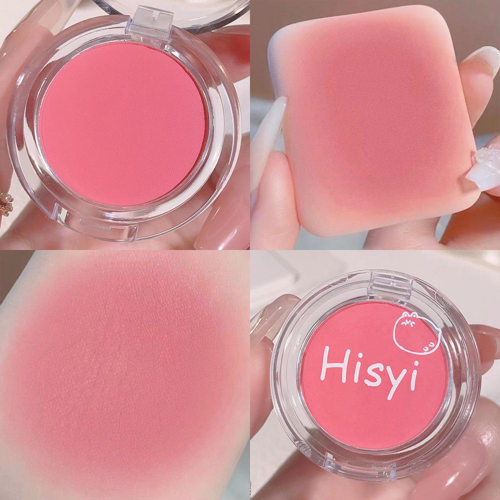 Fashion 7 Colors Blush Soymilk Matte Pearl Rouge Highlights To Trim Dish Long Lasting Base Repair Beauty Flowers Blush