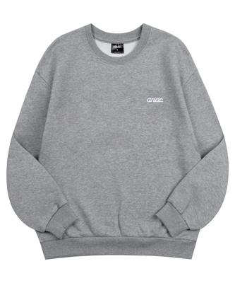 ANOTHER ARCHIVE Essential Signature Embroidered Sweatshirt_Gray