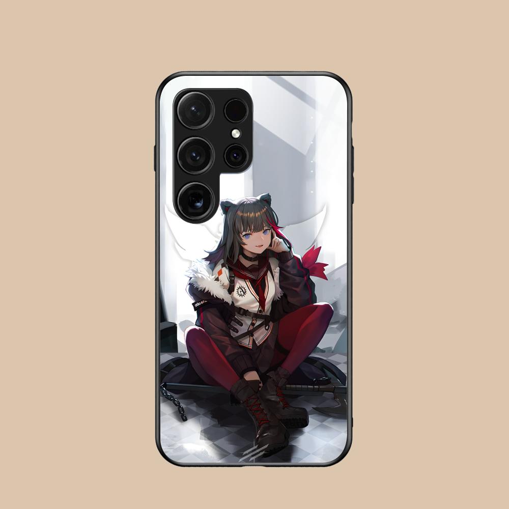 

Arknights Zima Glass Mobile Phone Case for Samsung Galaxy S26 S25 S24 S23 S22 S21 S20 Note20 Plus FE Ultra Colorful Cover Galaxy S21 FE 5G