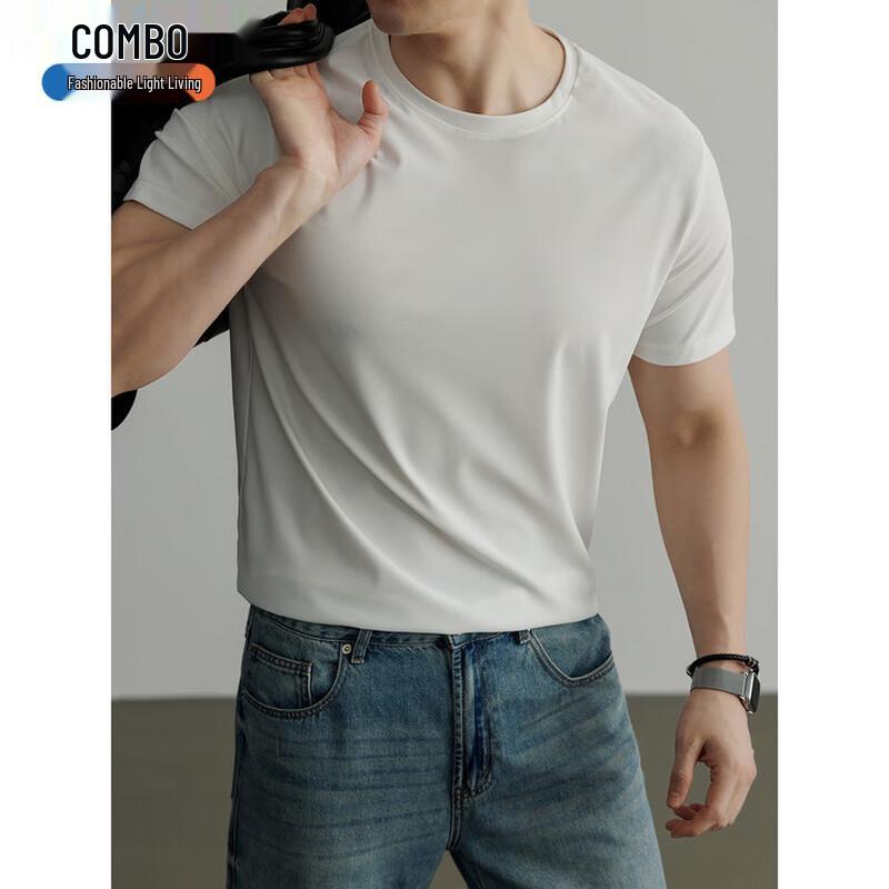 Comfor Men s Cooling Round Neck Short Sleeve T-Shirt M