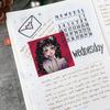 20pcs/25pcs Fashion Girl Paper Stickers Crafts And Scrapbooking Book Decorative DIY Stationery