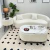 Stylish Compact Storage Combo: Round Coffee Table & Sofa Side Table Set