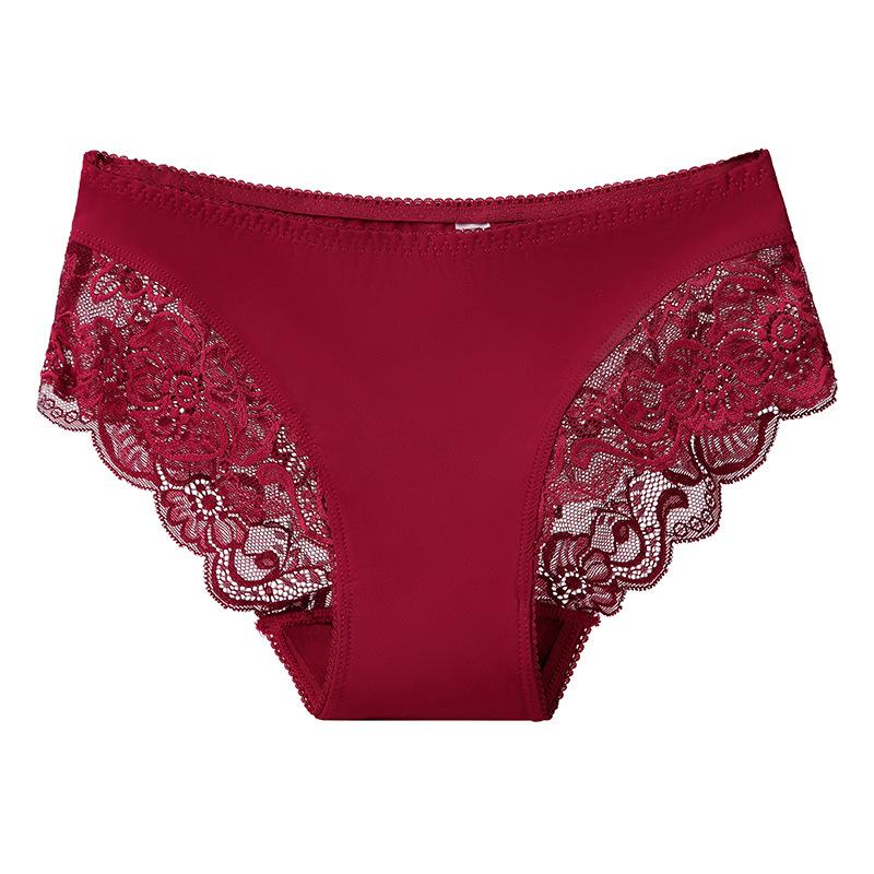 Lady Summer Sexy Lace Hollow Out No Trace Breathable in Low Thong Underwear
