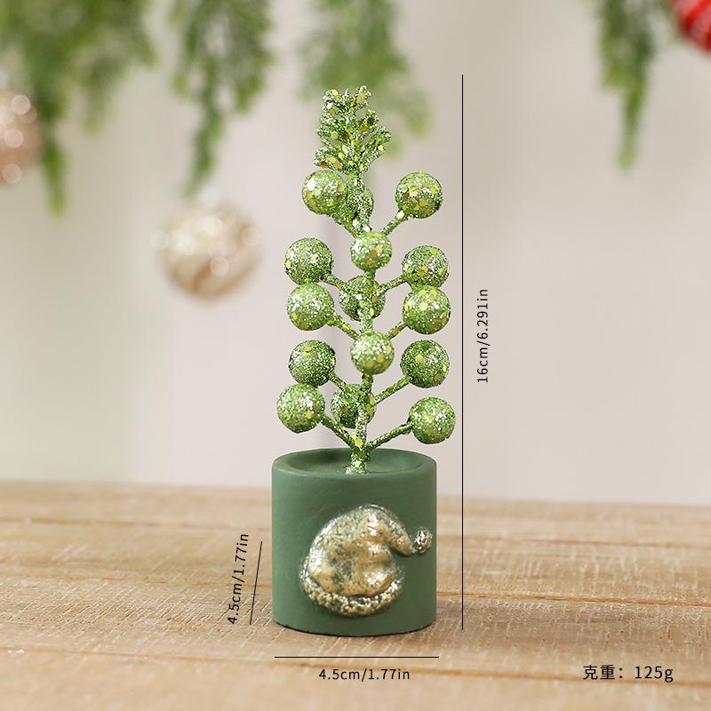 

Creative Christmas 13 fruit cuttings ornaments DIY Christmas indoor desktop scene arrangement handicrafts