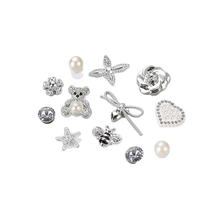 Three-Dimensional Shoe Flower Buckles for Crocs