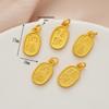 Ancient Gold Chinese Good Luck Health Charm Pendant Bracelet Necklace