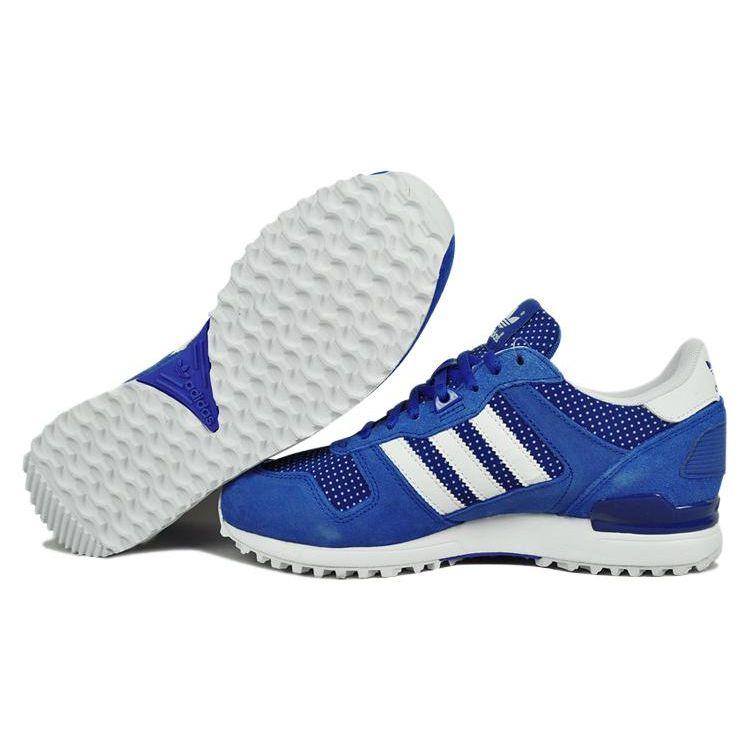 Adidas Originals ZX 700 Cushioning Slip-Resistant Durable Low-Top Lifestyle Shoes Women Sneaker Blue M19420