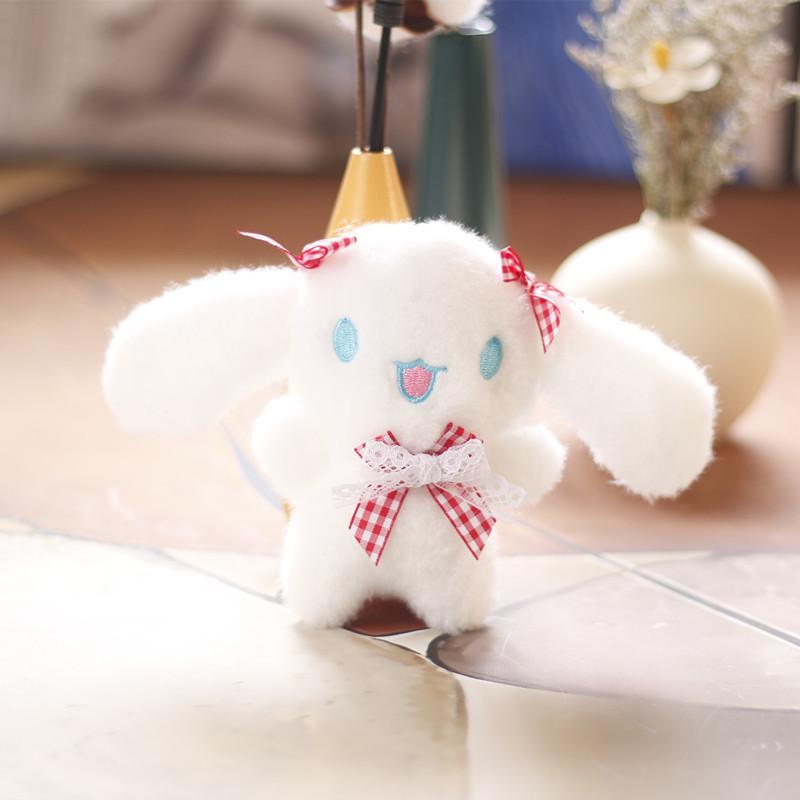 Plush Dog Keychain With Super Soft Short Pile For Bag Decoration And Gift