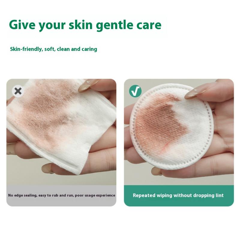 100Pcs Cotton Pads Disposable Clean Cotton Face Nail Polish Remover Round Soft Face Cleansing Remover Cotton Pads Makeup Tools