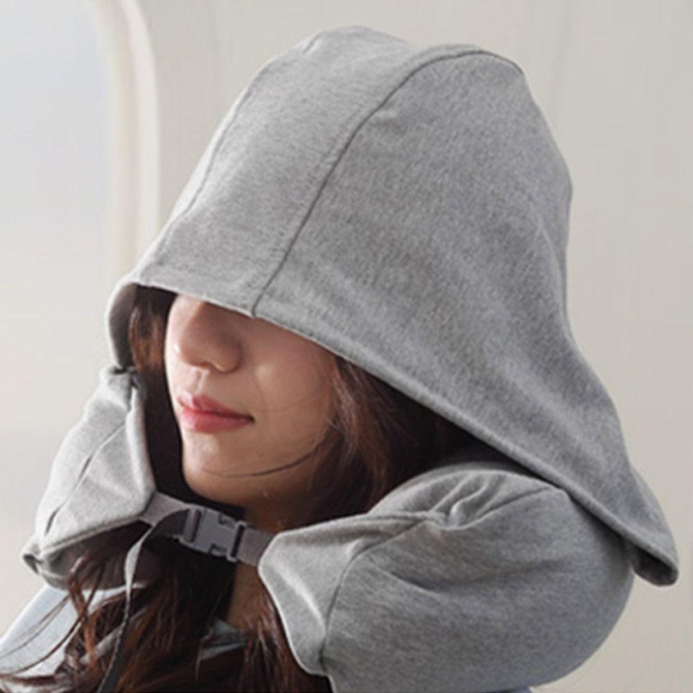 

U-образная подушка для шеи, хлопковые спальные подушки, новая дорожная подушка с капюшоном