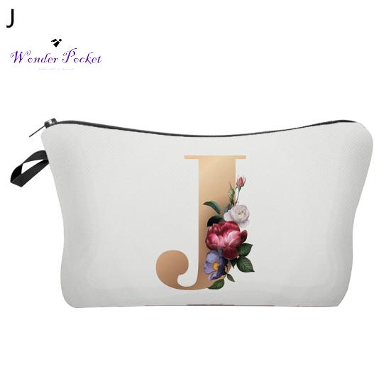 

Удобная сумка-карандаш на молнии с буквенным цветочным узором, износостойкая легкая многофункциональная сумка J
