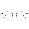 Vintage Metal Oval Glasses Frame Medium Size Full Rim Square Spectacle With Spring Hinge For Optical Prescription Lenses