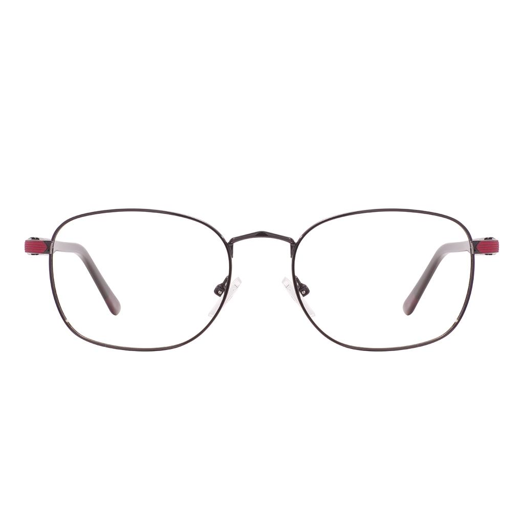 Vintage Metal Oval Glasses Frame Medium Size Full Rim Square Spectacle With Spring Hinge For Optical Prescription Lenses