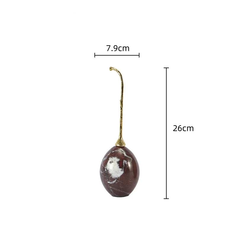 Creative Natural Marble Ornaments Dinosaur Egg Marble-patterned Egg Abstract Handicrafts Home Decoration Accessories