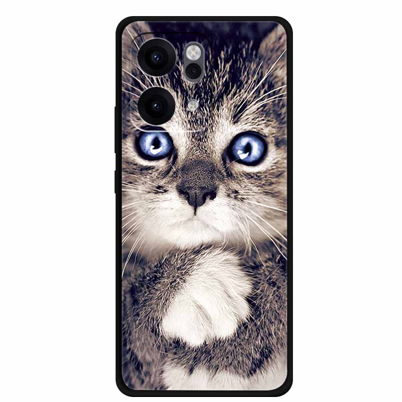 For Oppo Reno14 Pro 5G Case Animals Soft Silicone TPU Phone Cases Back Cover for Oppo Reno 14 Lion Shockproof Cool Wolf Capa