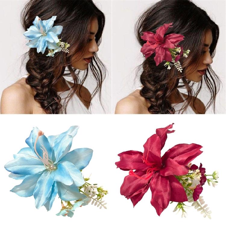 Raffinato Ornamento Floreale Artificiale per Capelli Parrucca per Uso Quotidiano Decorazioni per Capelli da Sposa per Occasioni Speciali e Abiti Casual