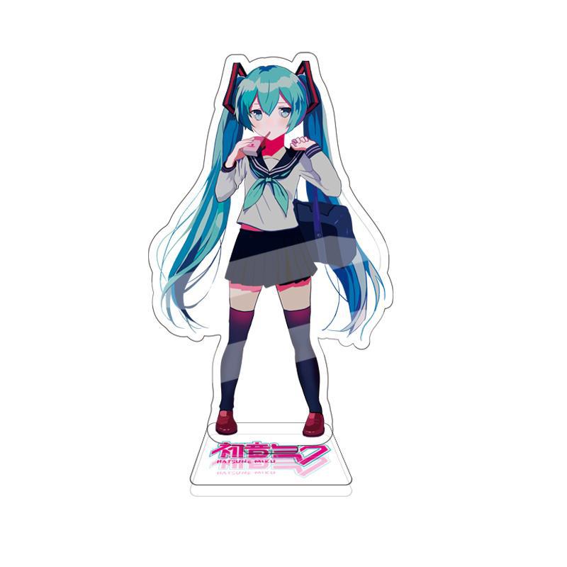 Miku Hatsune Large Acrylic Stand 15Cm Double Sided Anime Figure Vocaloid Luo Tianyi Anime Merchandise Collectible Display Stand