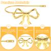 2Pcs Curtain Holdbacks Metal Bow Curtain Holdback Window Decor Finish Wall Hooks for Office Home Bedroom Luxe Drapes Tie Back