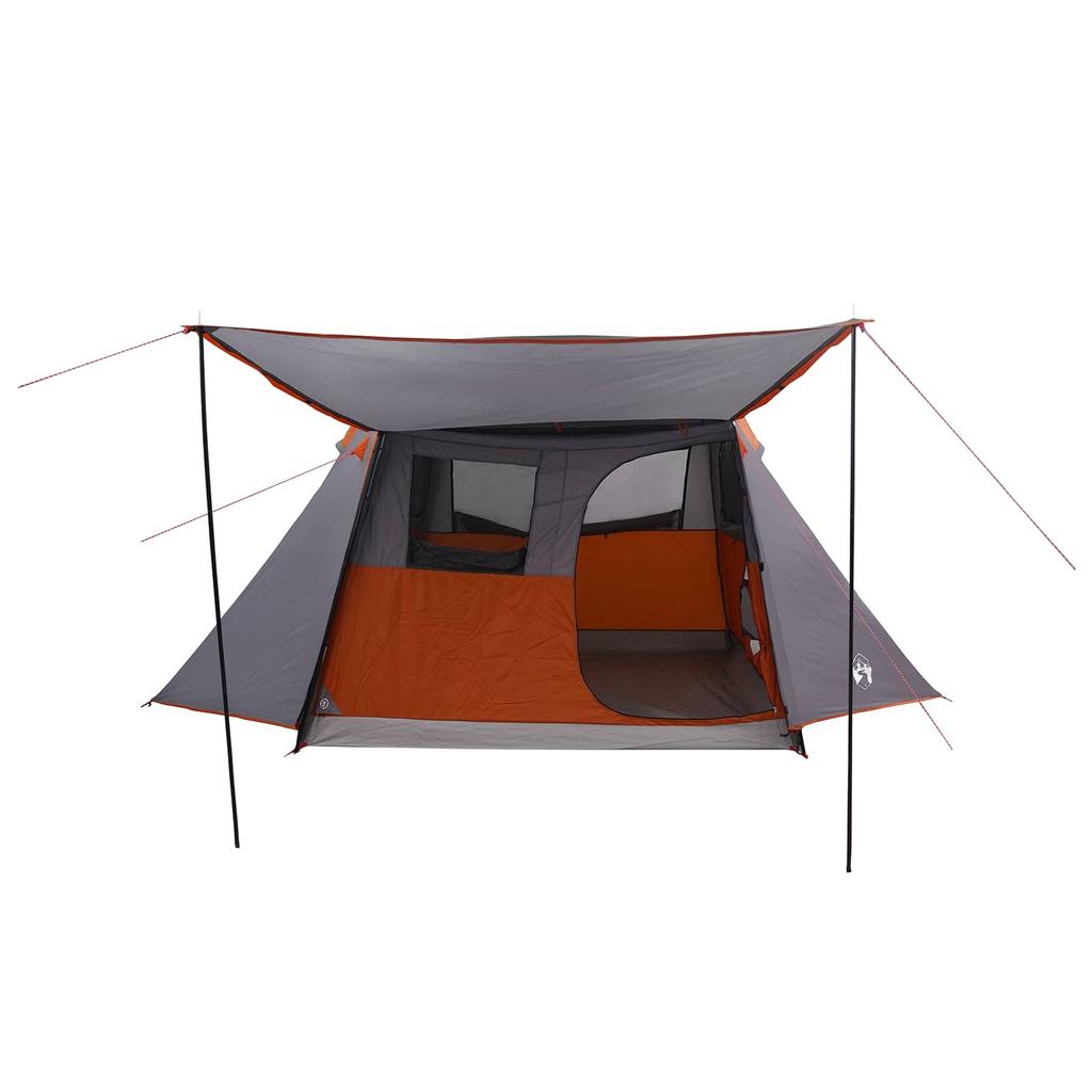 Tunnel Tent Gray and Orange 475 x 220 x 192 cm