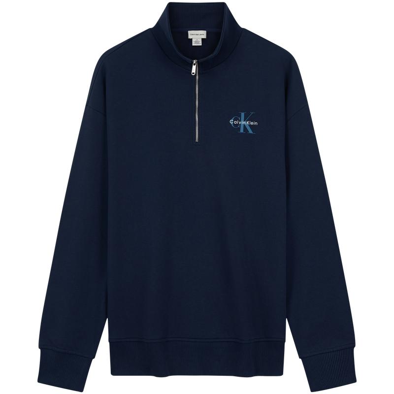 

Calvin Klein Classic Casual Printed Half-Zip Stand Collar Sports Hoodie Men hoodies 4RD270G L