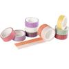 Plaid Masking Tape Set of 10 Creative Colorful Washi for DIY Crafts Rolls, Tape, Women's Style, Packaging, (Tulip)