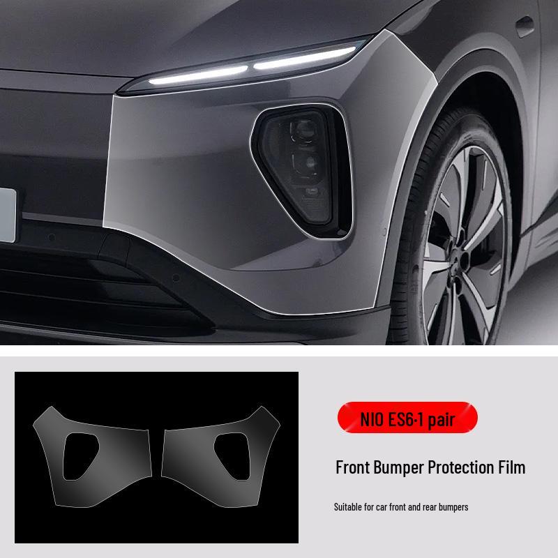NIO ES6 Předřezávaná neviditelná TPU autofólie: Ochranná fólie na přední a zadní nárazník odolná proti poškrábání