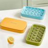 Mini Ice Cube Tray With Lid And Bin Ice Cube Maker Ice Mold Ice Cubes Storage Box Spill-resistant Removable For Whiskey Cocktail