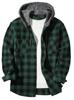 Men's Fashion Hooded Plaid Trendy Shirt Hooded Plaid Sweatshirt
