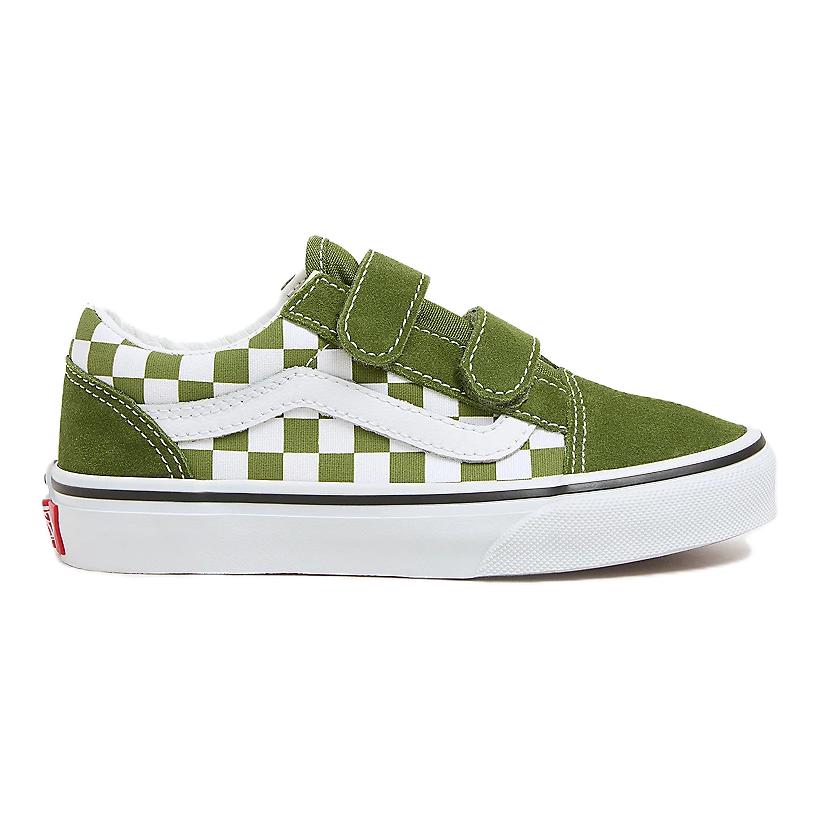 New Vans Abrasion Resistant Support Low Top Kids' Skateboarding Shoes Green Kids' VN000CYWCIB