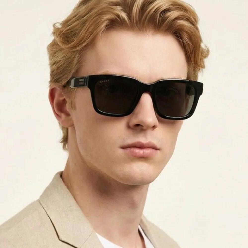 

[Gucci] Sunglasses GG1857SK 001 Fashion Women s Men s Square Horn-rimmed