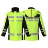 Reflective Traffic Duty Padded Rain Jacket (Two-Piece)