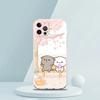 Peach And Goma Cat Phone Case for iPhone 16 15 14 13 12 Pro Max Cover Transparent for iPhone 11 Pro Max 7 8 Plus XS XR Shell Bag