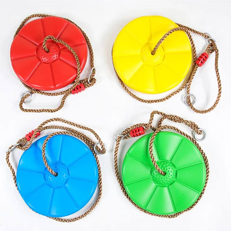 Children's Disc Swing with Height Adjustable Ropes Octagonal Petal Swing Hanging Swing Toys Indoor Outdoor Backyard Garden Swing