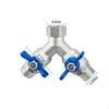 Y Double Outlet Hose Connector Garden Faucet Y Watering Connector Splitter For Garden Home Watering Systems M4YD