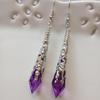 Retro Purple Victorian Gothic Halloween Earrings