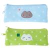 Star Print Pencil Case Double Layered Pen Case 2 Compartments Pen Pouches Portable Pencil Bag Travel Cosmetics Bag