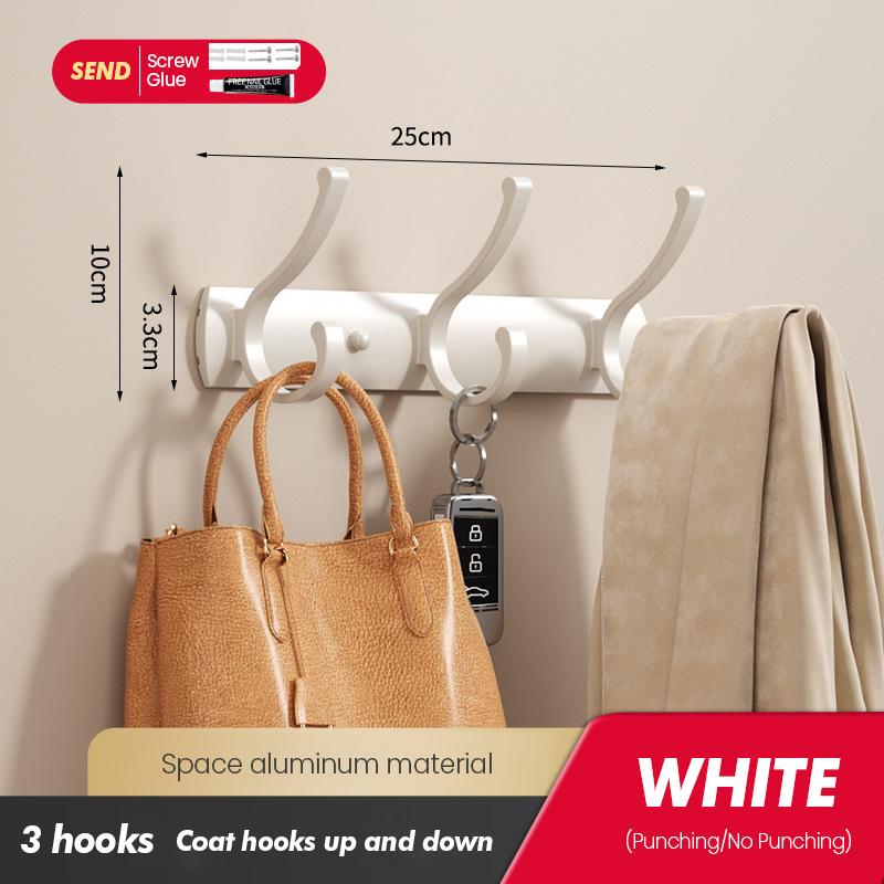 

Настенная вешалка-крючок для одежды с высокой грузоподъемностью в спальне, гардеробной, без сверления отверстий L