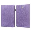 Tablet Case Funda Para Tableta Samsung Galaxy Tab S2 9 7, Carcasa De TPU Con Relief De Mariposa Y Flores, SM-T810 T813
