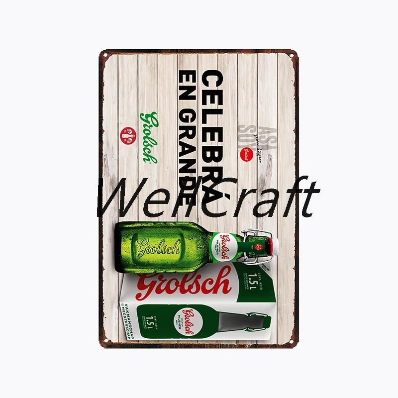 [ WellCraft ] Grolsch Metal Tin sign Vintage Wall Plaque Decor WX-51-1 room decor  vintage decor  home decor  wall decor