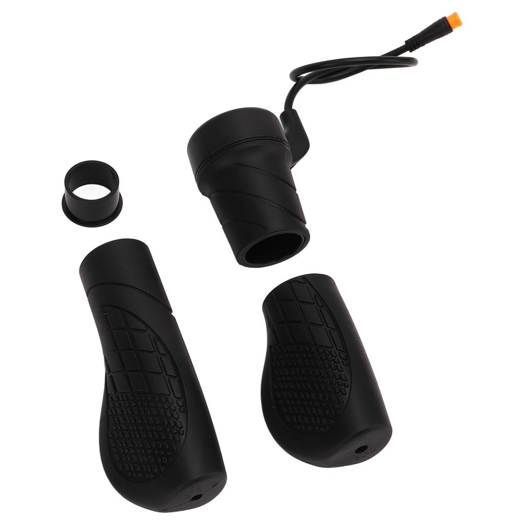 20X Electric Bike Throttle Accelerator Handle Grips Speed Regulating Handle General with Waterproof Connector 24V‑72V